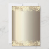 Invitation Wine Glass Gold Confetti 60th Birthday (Dos)