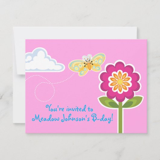 Invitation Wing-Nutz™_Butterfly_sweet & fun Anniversaire (Devant)