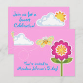 Invitation Wing-Nutz™_Butterfly_sweet & fun Anniversaire (Devant / Derrière)