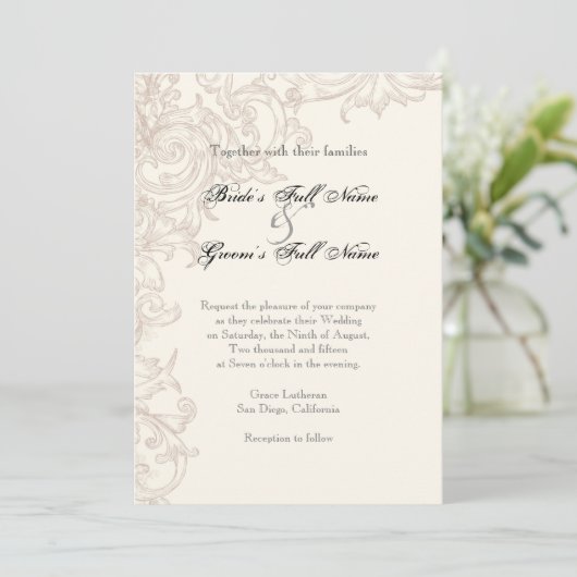 Invitation Wings of Love Mariage Collection (Debout devant)