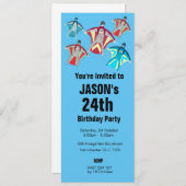 Invitation Wingsuit Skydiving Thème (Devant / Derrière)