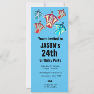 Invitation Wingsuit Skydiving Thème