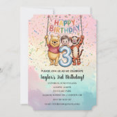 Invitation Winnie the Pooh | Happy Birthday (Devant)