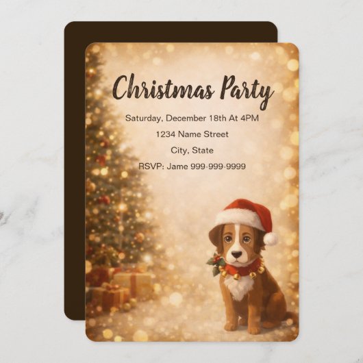 Invitation Winter (Devant / Derrière)