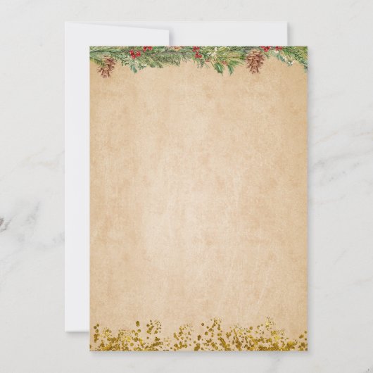 Invitation Winter Animals Aurora Bow Coquette Gir Baby Shower (Dos)