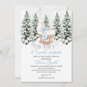 Invitation Winter Baby It's Cold Outside Baby Shower (Devant)