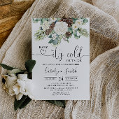 Invitation Winter Baby son froid dehors Baby shower