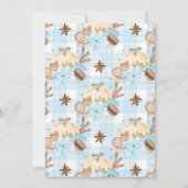 Invitation Winter Blue Cookies & Cocoa Party (Dos)