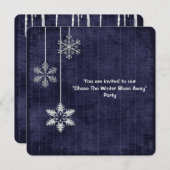 Invitation Winter Blues Party (Devant / Derrière)