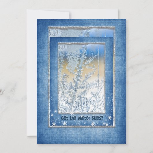 Invitation Winter Blues Party (Devant)