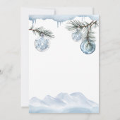 Invitation Winter Christmas Snowflake Ball Boy Baby Shower (Dos)