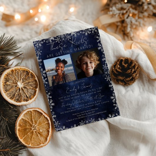 Invitation Winter Christmas These Kids  Rehearsal Dinner