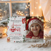 Invitation Winter Cocoa First Birthday Invite Photo