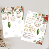 Invitation Winter Elegant Société Fête de Vacances