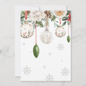 Invitation Winter Elegant Société Fête de Vacances (Dos)