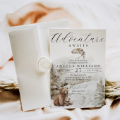 Invitation Winter Forest Adventure Await Baby shower
