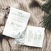 Invitation Winter Forest Baby son froid à l'extérieur du baby