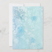 Invitation Winter Forest deers snowwoodland Fête de vacances (Dos)