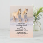 Invitation Winter Horses Wedding Brunch (Debout devant)