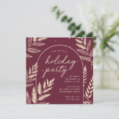 Invitation Winter Laurel Fête (Debout devant)