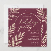 Invitation Winter Laurel Fête (Devant)