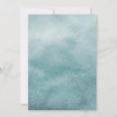 Invitation Winter Magical Snowflakes Fête de mariage Invitati (Dos)