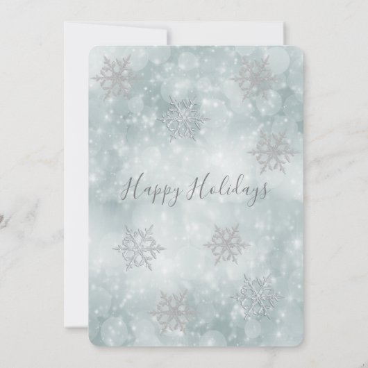 Invitation Winter merveilleux entreprise Fête de vacances Inv (Dos)