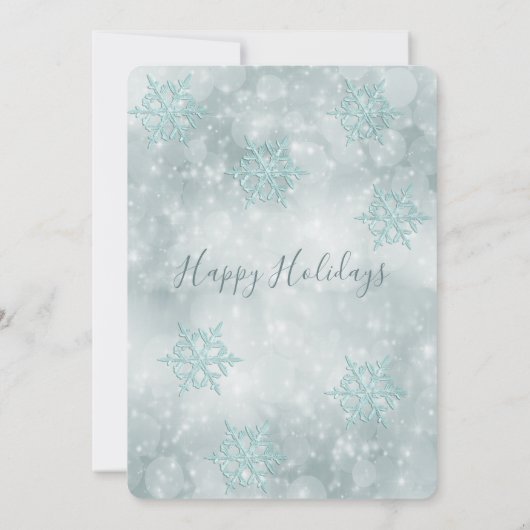 Invitation Winter merveilleux entreprise Fête de vacances Inv (Dos)