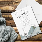 Invitation Winter Onederland 1er anniversaire fête