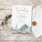 Invitation Winter Onederland 1er anniversaire fête