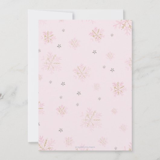 Invitation Winter Onederland Arctic Animals Snow 1st Birthday (Dos)