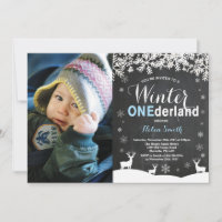 Winter Onederland Boy 1er Anniversaire Photo