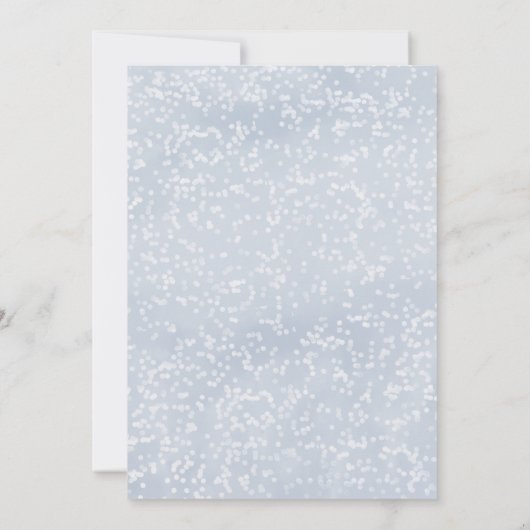 Invitation Winter Onederland First Birthday Snowflakes Forest (Dos)