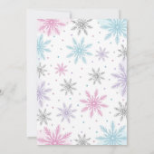 Invitation Winter Onederland Girl 1er anniversaire (Dos)