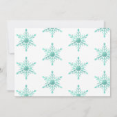 Invitation Winter onederland merveilleuse photo anniversaire (Dos)