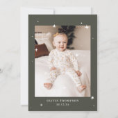 Invitation Winter Onederland Photo Premier anniversaire (Dos)