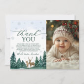 Invitation Winter ONEderland Photo Thank You (Devant)