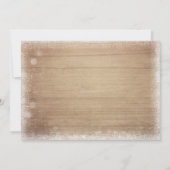 Invitation Winter Onederland Pink Snowflake Girl 1er annivers (Dos)