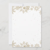 Invitation Winter Onederland Rouge 1er Anniversaire Gold Snow (Dos)