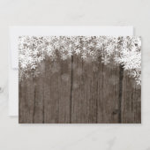 Invitation Winter Onederland Rustic Boy 1er Anniversaire Phot (Dos)