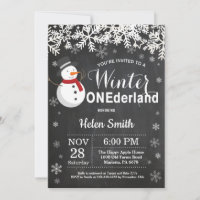 Winter Onederland Snowman 1er anniversaire