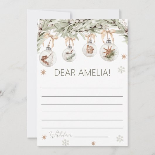 Invitation Winter Onederland Time Capsule Card (Devant)