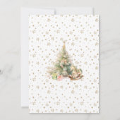 Invitation Winter Onederland Whimsical 1st birthday Brunette (Dos)