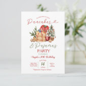 Invitation Winter Pancakes & Pajamas Cookies Gingerbread (Debout devant)