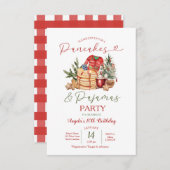 Invitation Winter Pancakes & Pajamas Cookies Gingerbread (Devant / Derrière)