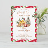Invitation Winter Party Bridal Luncheon Pancake & Cocoa (Debout devant)