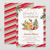 Invitation Winter Party Bridal Luncheon Pancake & Cocoa (Devant / Derrière)