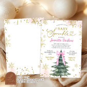 Invitation Winter Pink Baby Sprinkle Girl Baby Shower