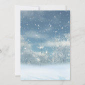 Invitation Winter Snow Forest Corporate Fête (Dos)