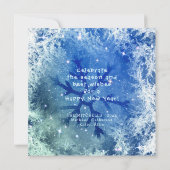 Invitation Winter Snow Globe HAPPY HOLIDAYS Photo (Dos)